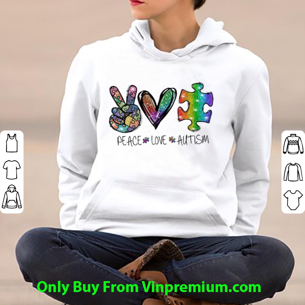 e2867156 awesome peace love autism diamonds shirt 4 - Awesome Peace Love Autism Diamonds shirt