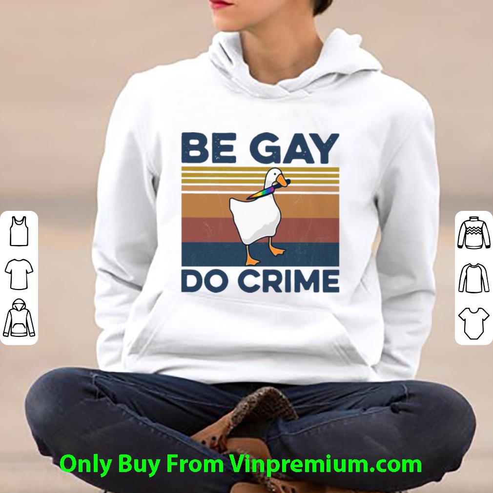 ea5b9e06 hot vintage duck be gay do crime shirt 4 - Hot Vintage Duck Be Gay Do Crime shirt