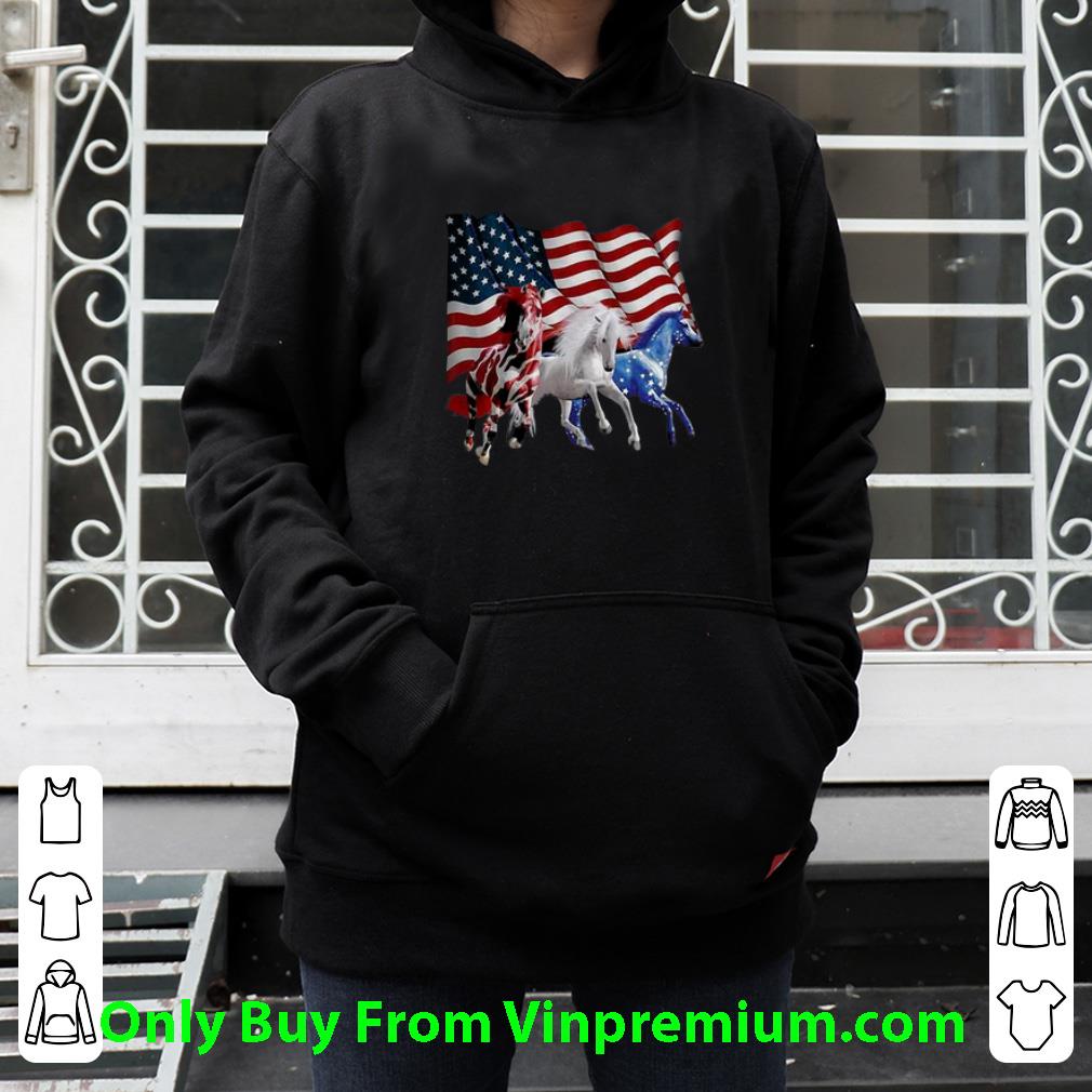 f23cdb44 great red white blue horses american flag independence day shirt 4 - Great Red White Blue Horses American Flag Independence Day shirt