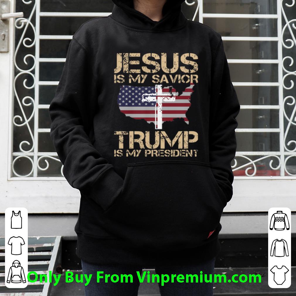 f7bb8600 top jesus is my savior trump is my president cross american flag shirt 4 - Top Jesus Is My Savior Trump Is My President Cross American Flag shirt