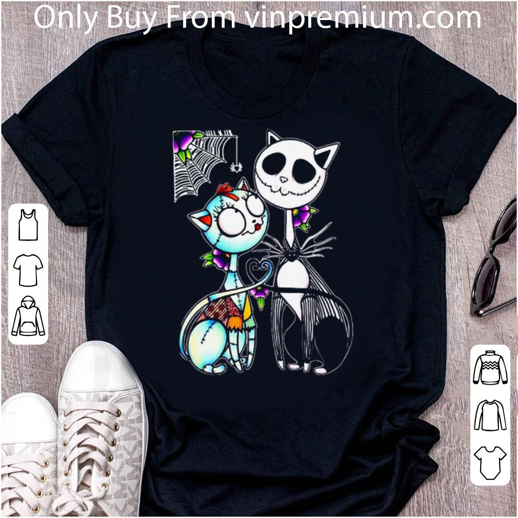 Official Cat Jack Skellington And Sally shirt
