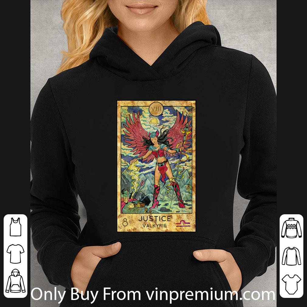 0cfb9b22 premium tarot card valkyrie mystic psychic justice fortune teller shirt 4 - Premium Tarot Card Valkyrie Mystic Psychic Justice Fortune Teller shirt