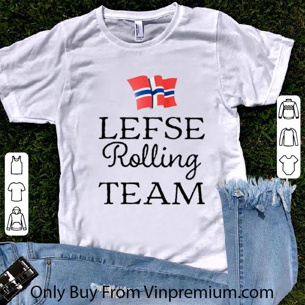 Official Lefse Rolling Team Flag Of Norway shirt
