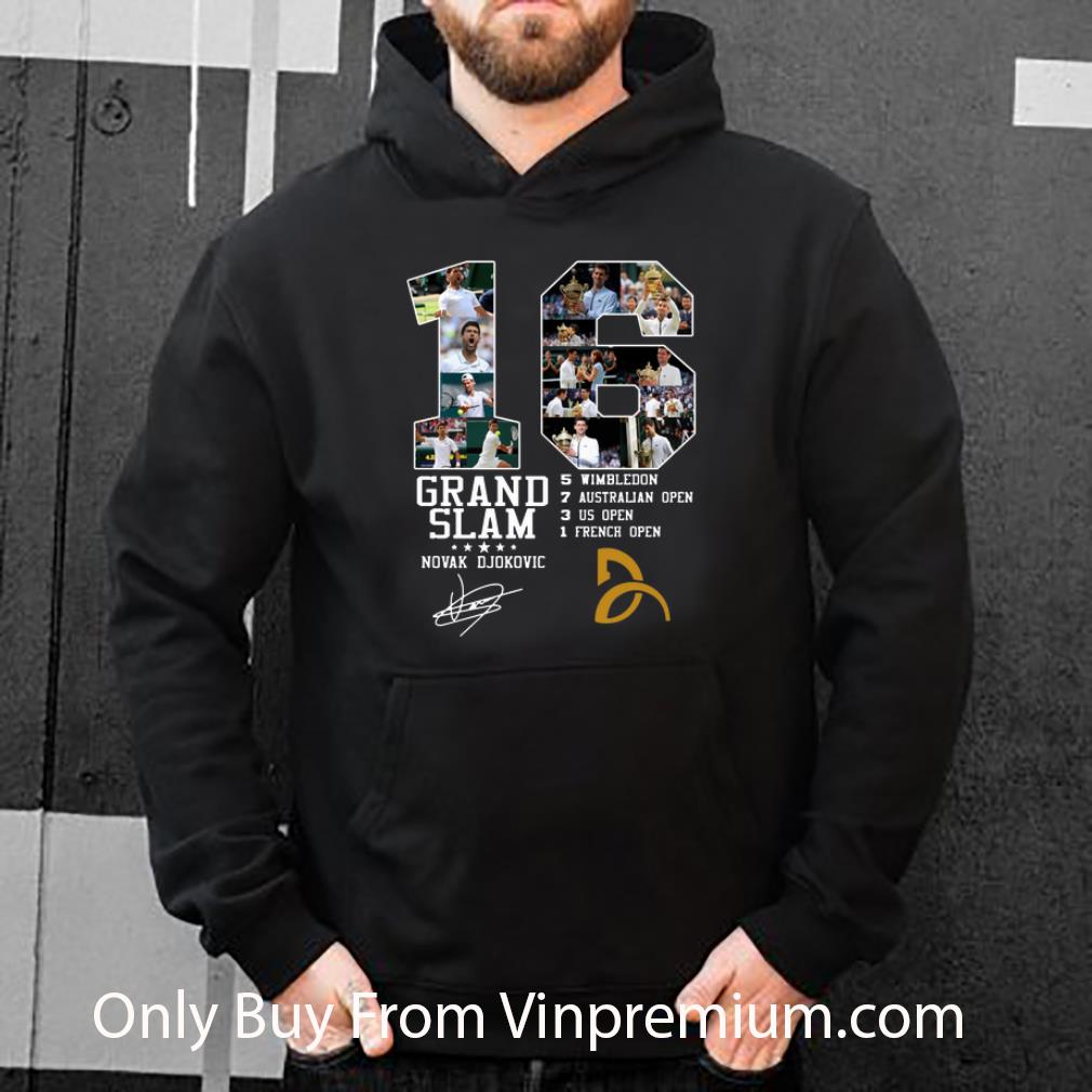 29dfe545 premium 16 grand slam novak djokovic signature shirt 4 - Premium 16 Grand Slam Novak Djokovic Signature shirt