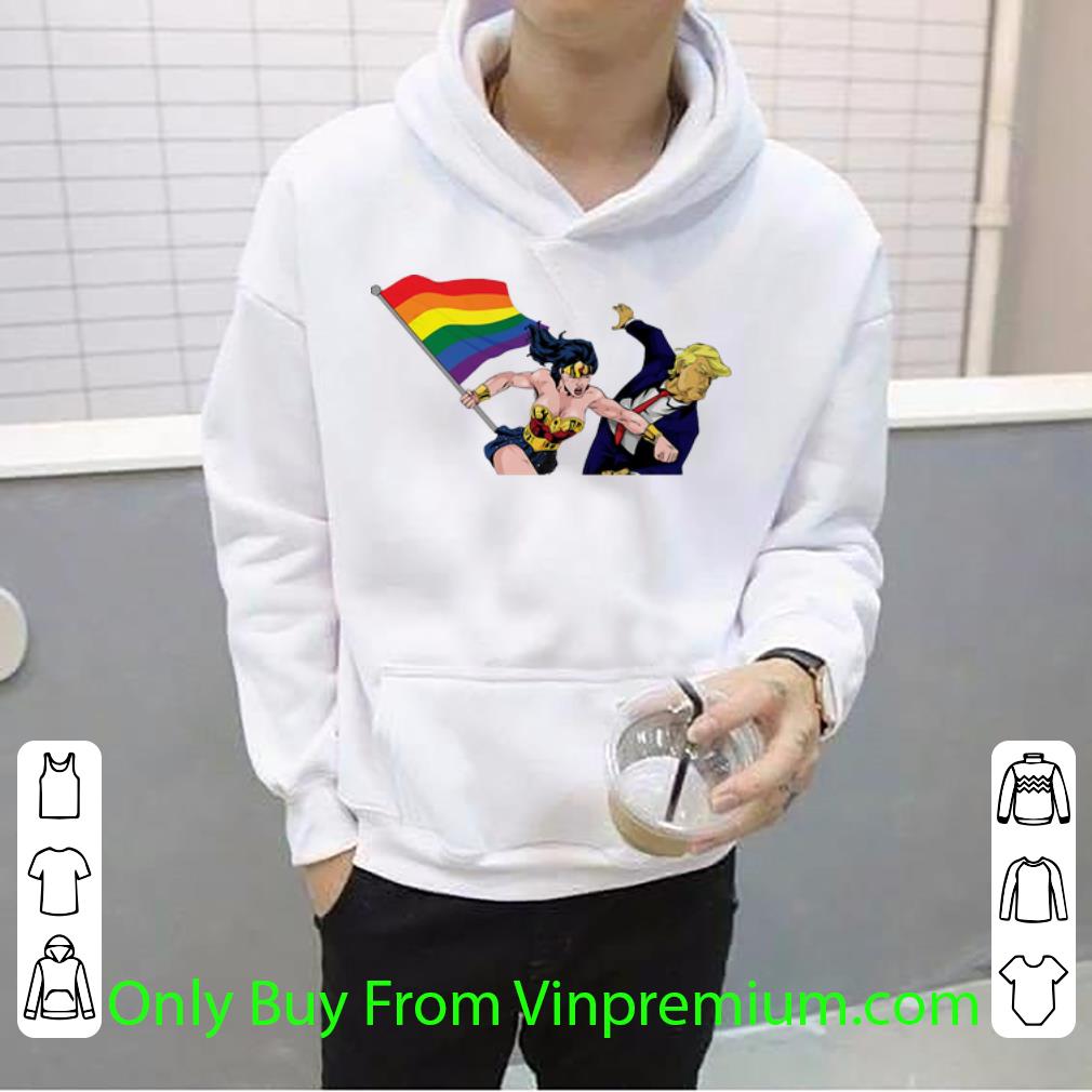 2ae8d7d3 hot wonder woman punch trump lgbt shirt 4 - Hot Wonder Woman Punch Trump LGBT shirt