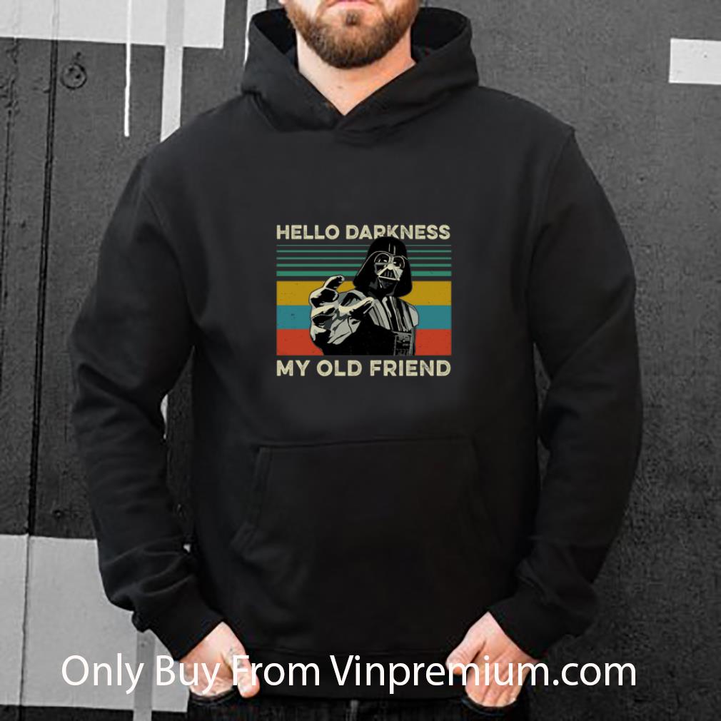 32d1ff37 pretty darth vader hello darkness my old friend vintage star wars shirt 4 - Pretty Darth Vader Hello Darkness My Old Friend Vintage Star Wars shirt