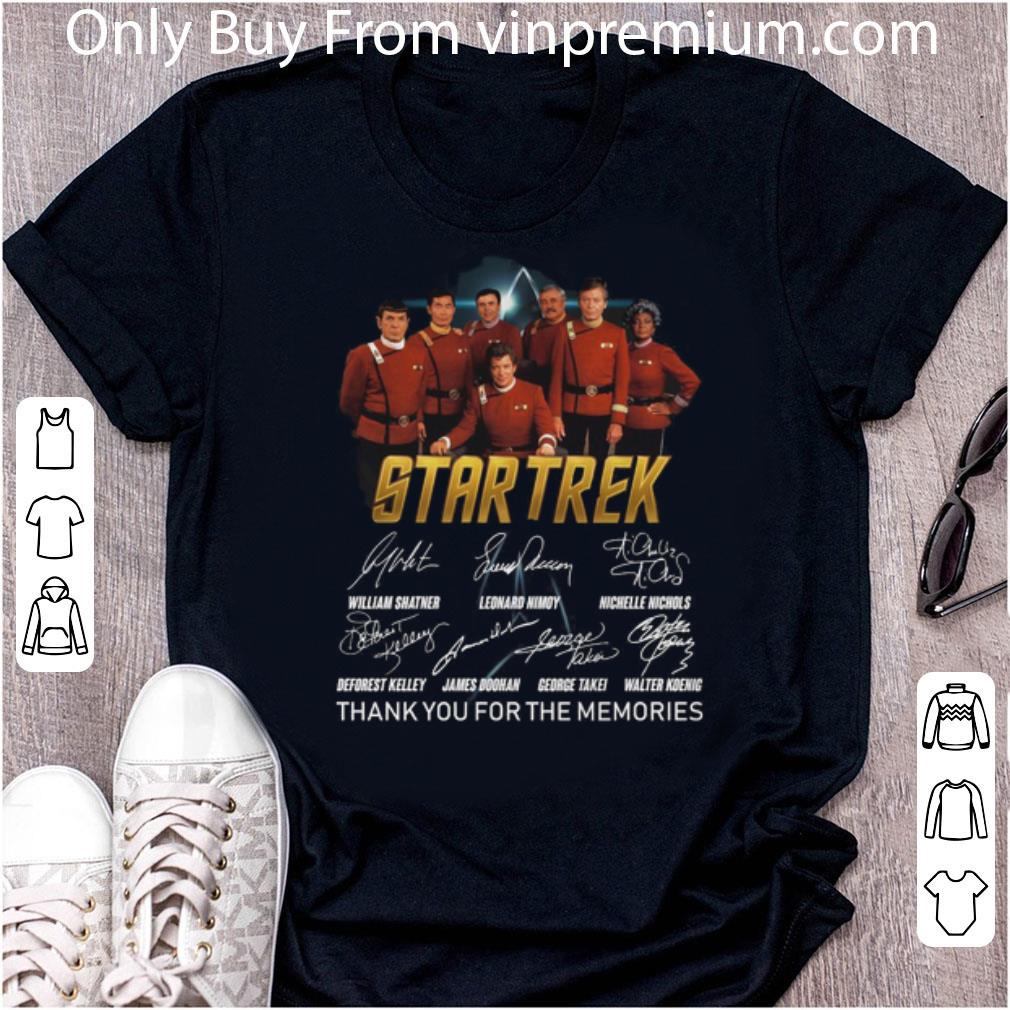 Original Star Trek Signatures Thank You For The Memories shirt