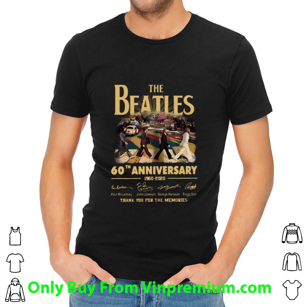 Original The Beatles 60th Anniversary Thank You For The Memories Signatures shirt