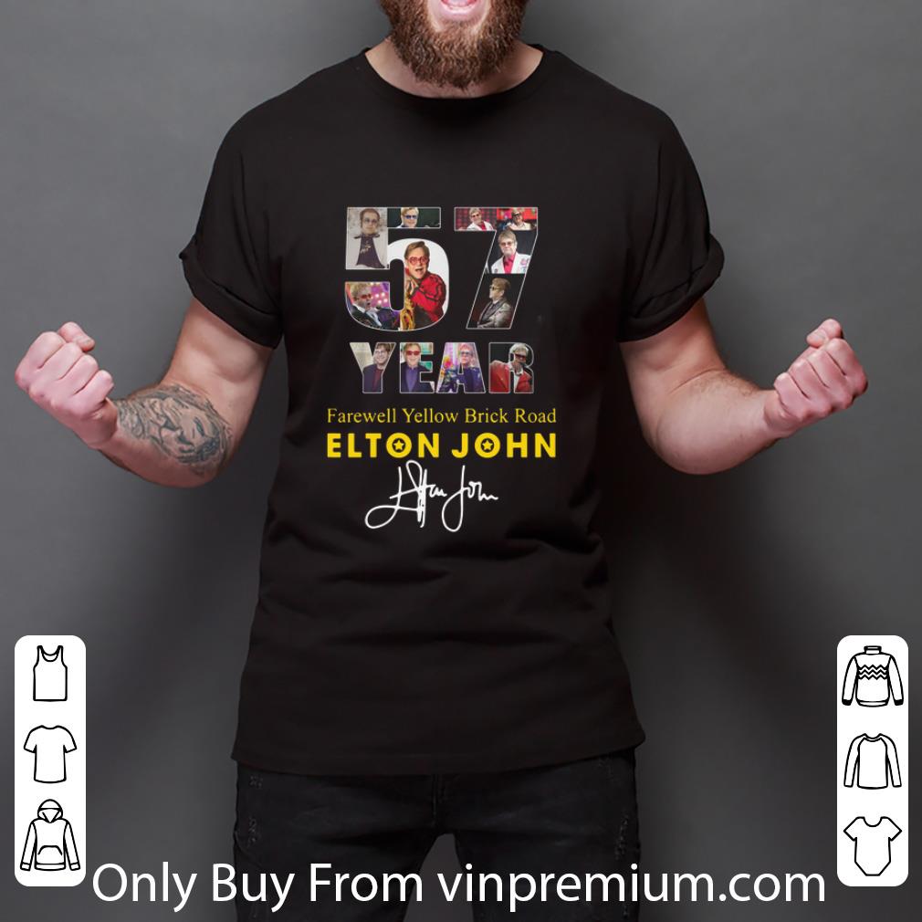 Official 57 Years Farewell Yellow Brick Road Elton John Signature shirt