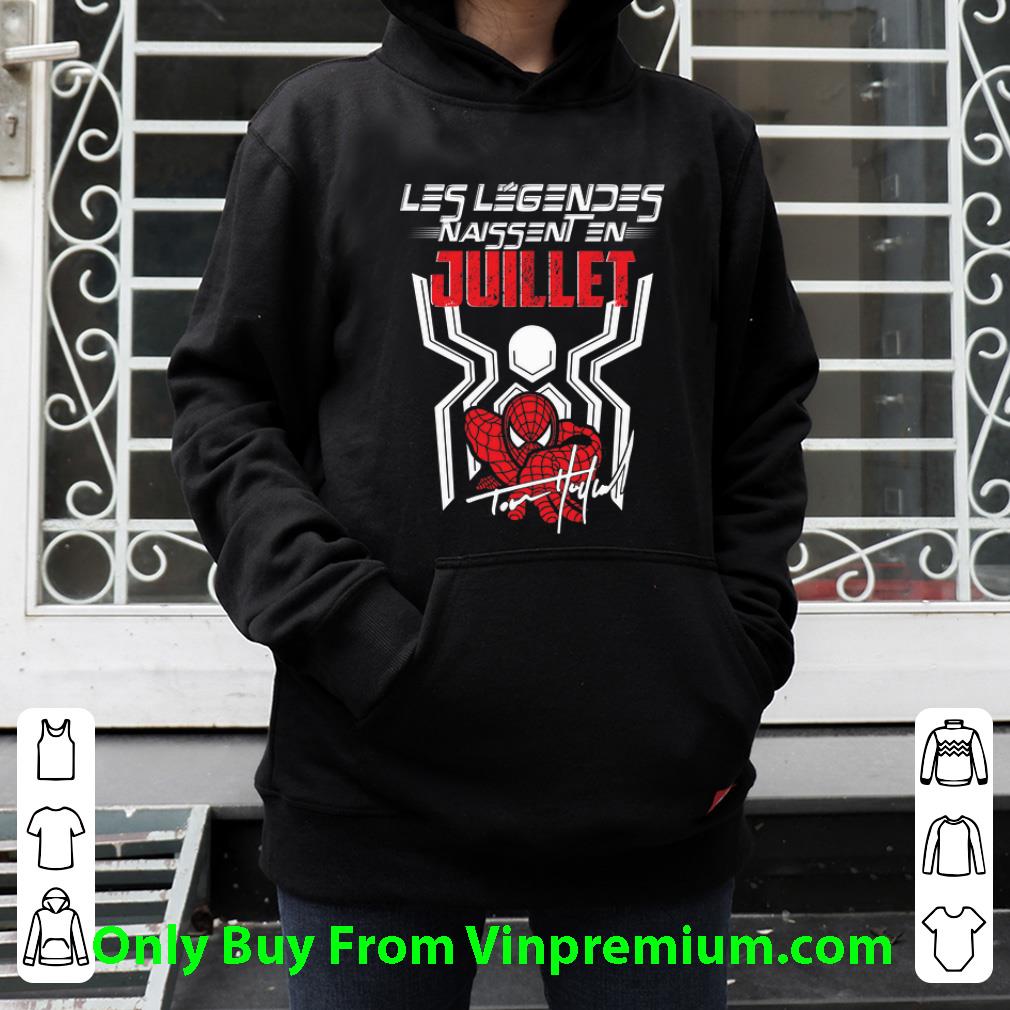 dc824fe9 nice spiderman les legendes naissent en juilllet signature shirt 4 - Nice Spiderman Les Legendes Naissent En Juilllet Signature shirt