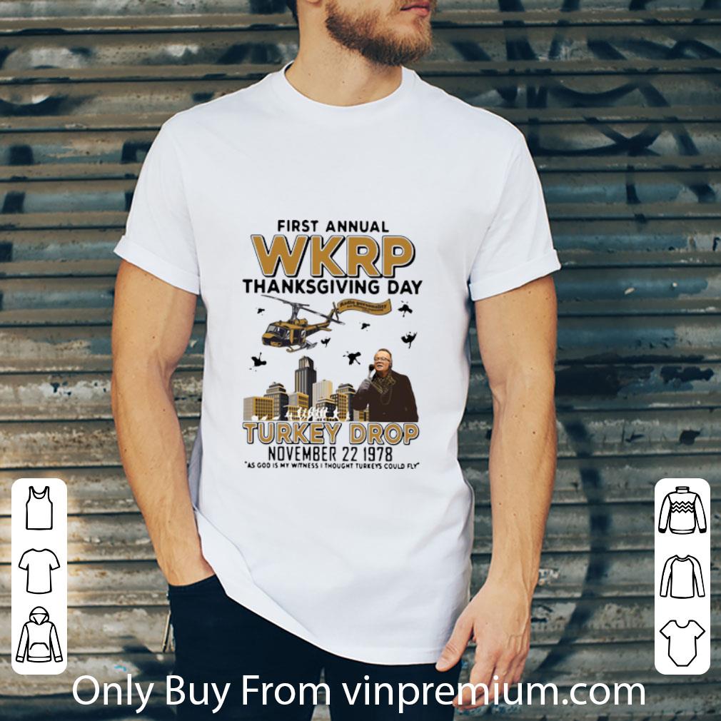 Hot First Annual Wkrp Thanksgiving Day Turkey Drop November shirt