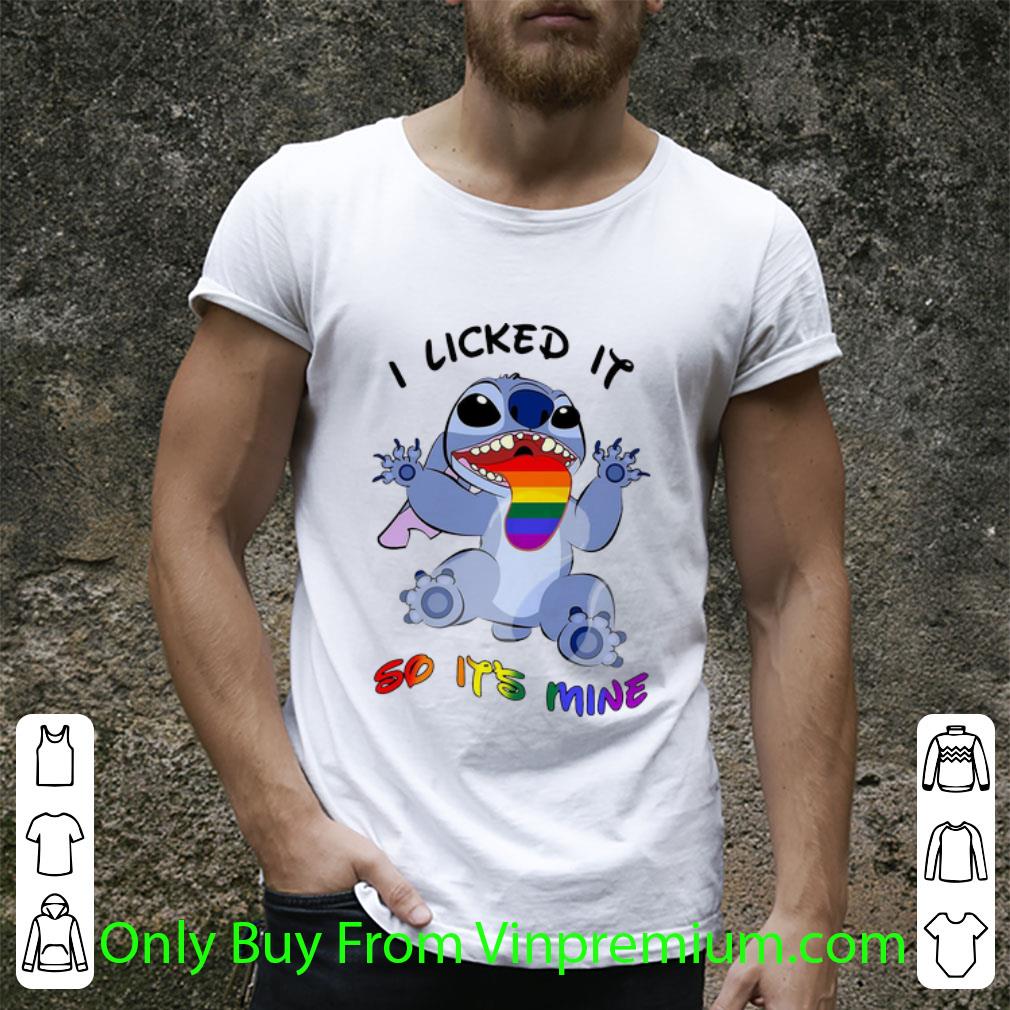 Great Stitch I Licked It So It’s Mine LGBT shirt