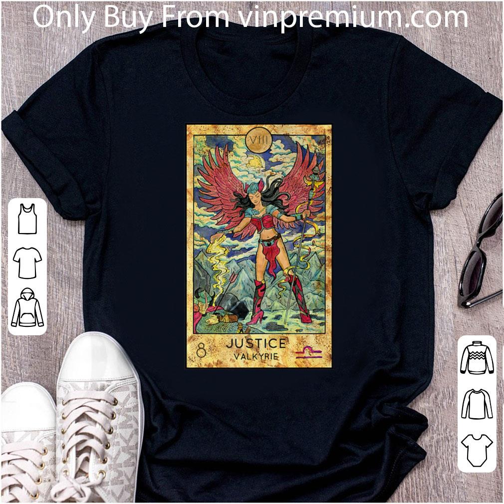 Premium Tarot Card Valkyrie Mystic Psychic Justice Fortune Teller shirt