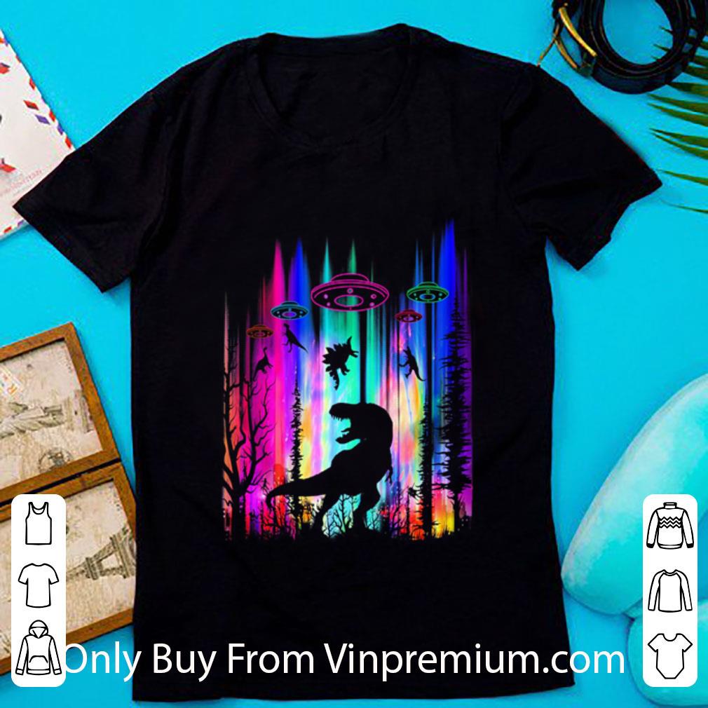 Original T-rex Dinosaur Ufo Abduction shirt