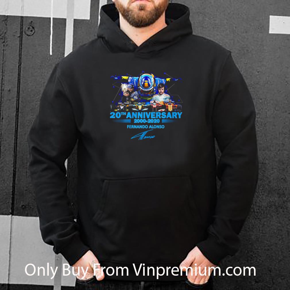 Original 20th Anniversary 2000-2020 Fernando Alonso F1 Signature shirt 159b5c34 original 20th anniversary 2000 2020 fernando alonso f1 signature shirt 4 - Original 20th Anniversary 2000-2020 Fernando Alonso F1 Signature shirt