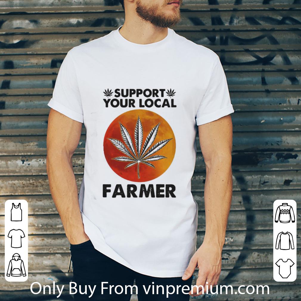 Awesome Weed support your local farmer moonblood shirt