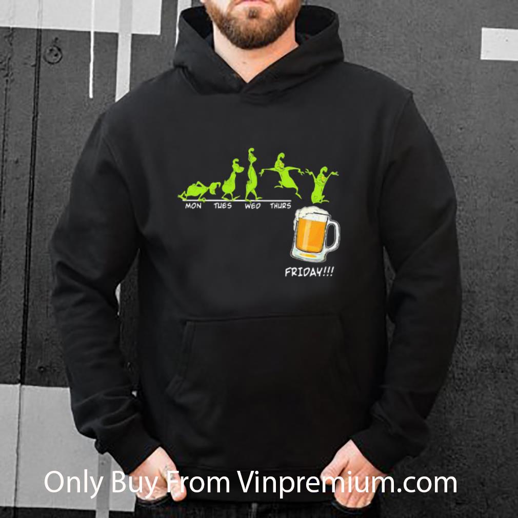 268b89ee nice grinch mon tues wed thurs friday beer glass shirt 4 - Nice Grinch Mon Tues Wed Thurs Friday Beer Glass shirt