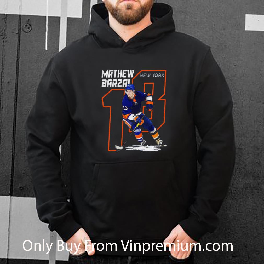 2b996088 premium mathew barzal 18 new york hockey player shirt 4 - Premium Mathew Barzal 18 New York Hockey Player shirt
