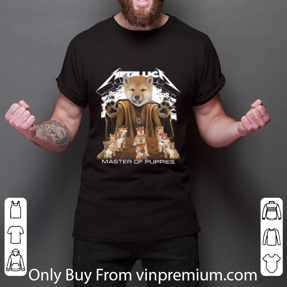 Awesome Shiba Inu Metallica Master Of Puppies shirt