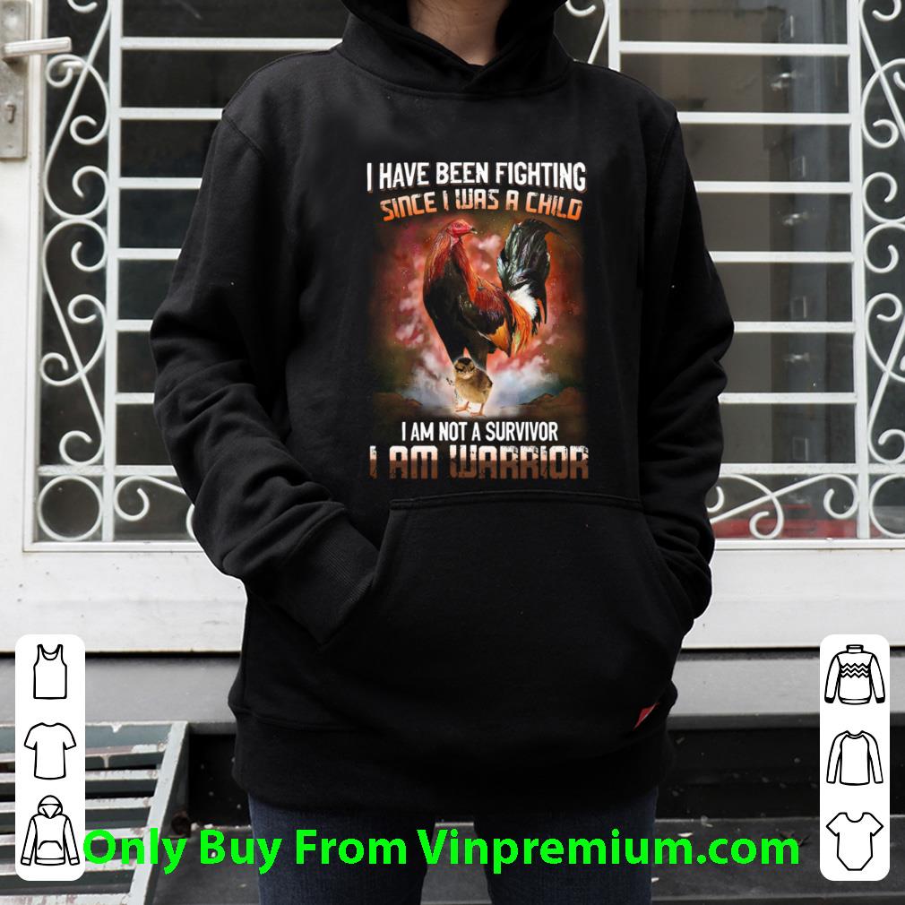 617661e5 official rooster i have been fighting since i was a child i am not a survivor i am warrior shirt 4 - Official Rooster I Have Been Fighting Since I Was A Child I Am Not A Survivor I Am Warrior shirt