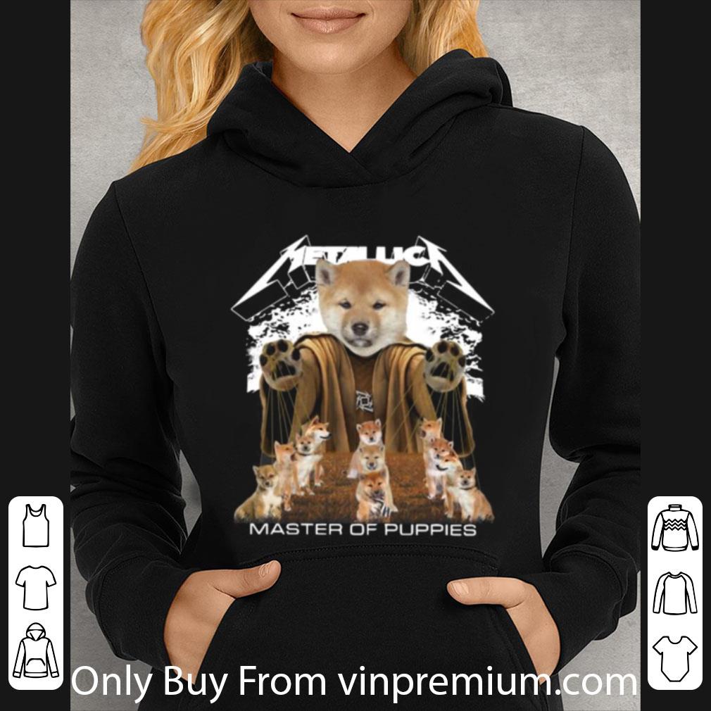 77f51f11 awesome shiba inu metallica master of puppies shirt 4 - Awesome Shiba Inu Metallica Master Of Puppies shirt