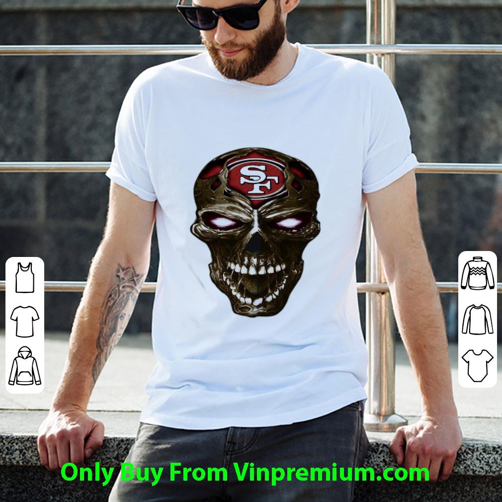 Official Skull San Francisco 49ers Football Logo Light shirt