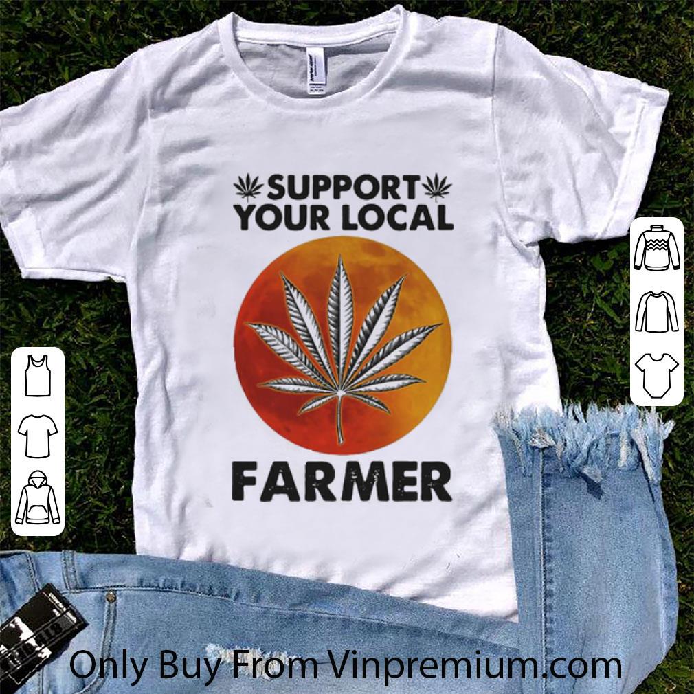Awesome Weed support your local farmer moonblood shirt