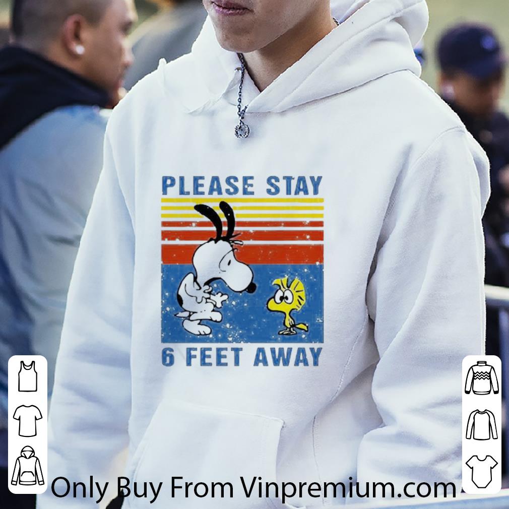 b62816b4 awesome snoopy and woodstock please stay 6 feet away vintage shirt 4 - Awesome Snoopy And Woodstock Please Stay 6 Feet Away Vintage shirt