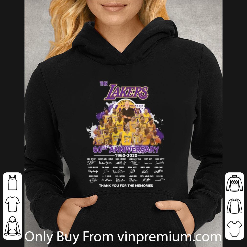 c94469ec great the lakers 60th anniversary 1960 2020 signatures shirt 4 - Great The Lakers 60th Anniversary 1960-2020 Signatures shirt