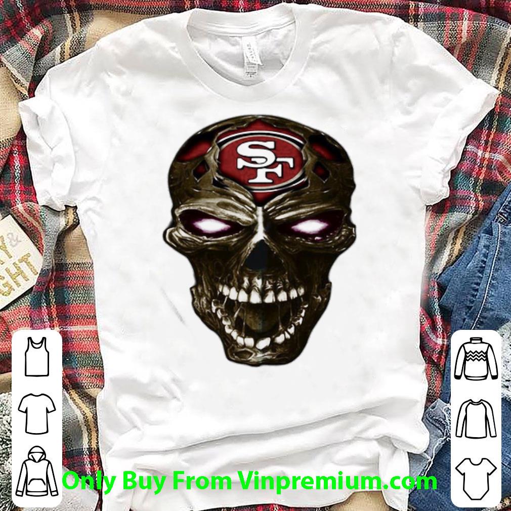 Official Skull San Francisco 49ers Football Logo Light shirt