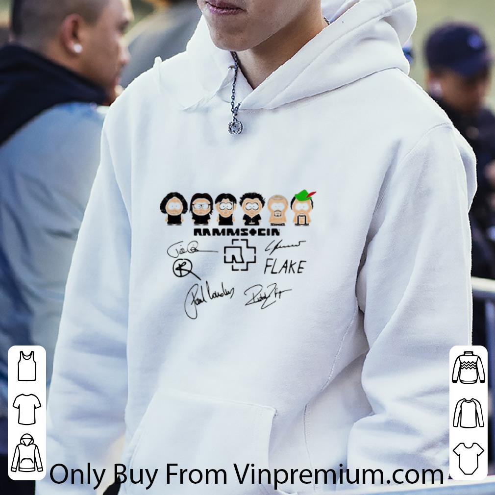 ee482936 top rammstein band members chibi signatures shirt 4 - Top Rammstein Band Members Chibi Signatures shirt