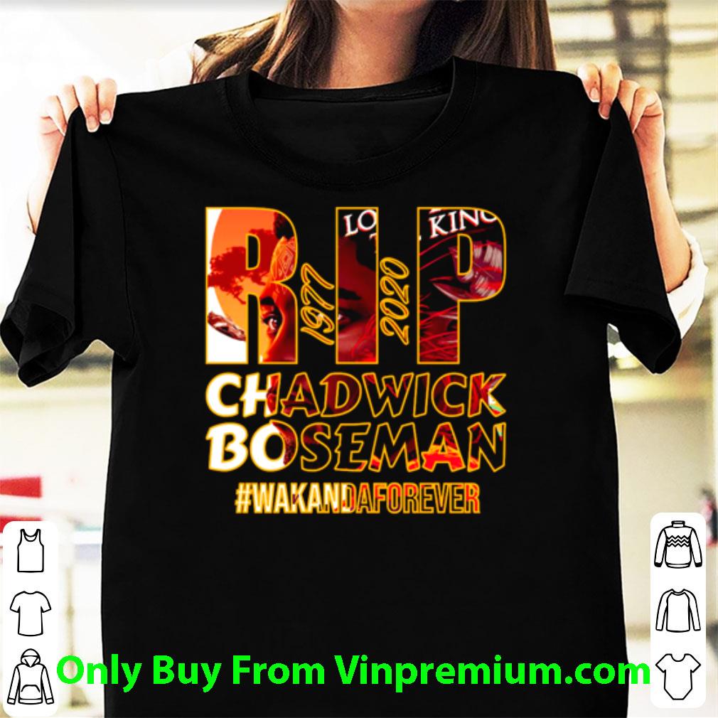Hot RIP Chadwick Boseman 1977 2020 Wakandaforever shirt
