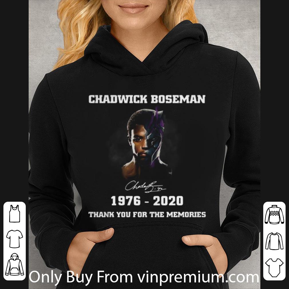 271c2000 great chadwick boseman signature 1976 2020 thank you for the memories shirt 4 - Great Chadwick Boseman Signature 1976 2020 Thank You For The Memories shirt