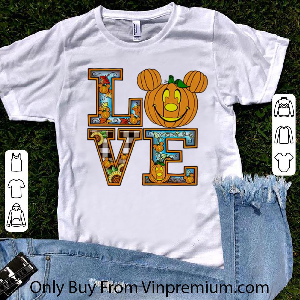 Great Mickey Mouse Pumpkin Love Halloween shirt