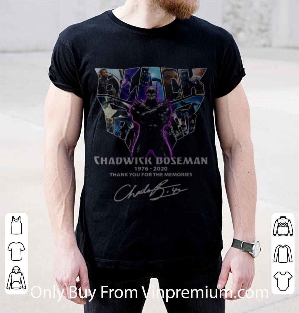 Original Black Chadwick Boseman 1976 2020 Thank You For The Memories shirt