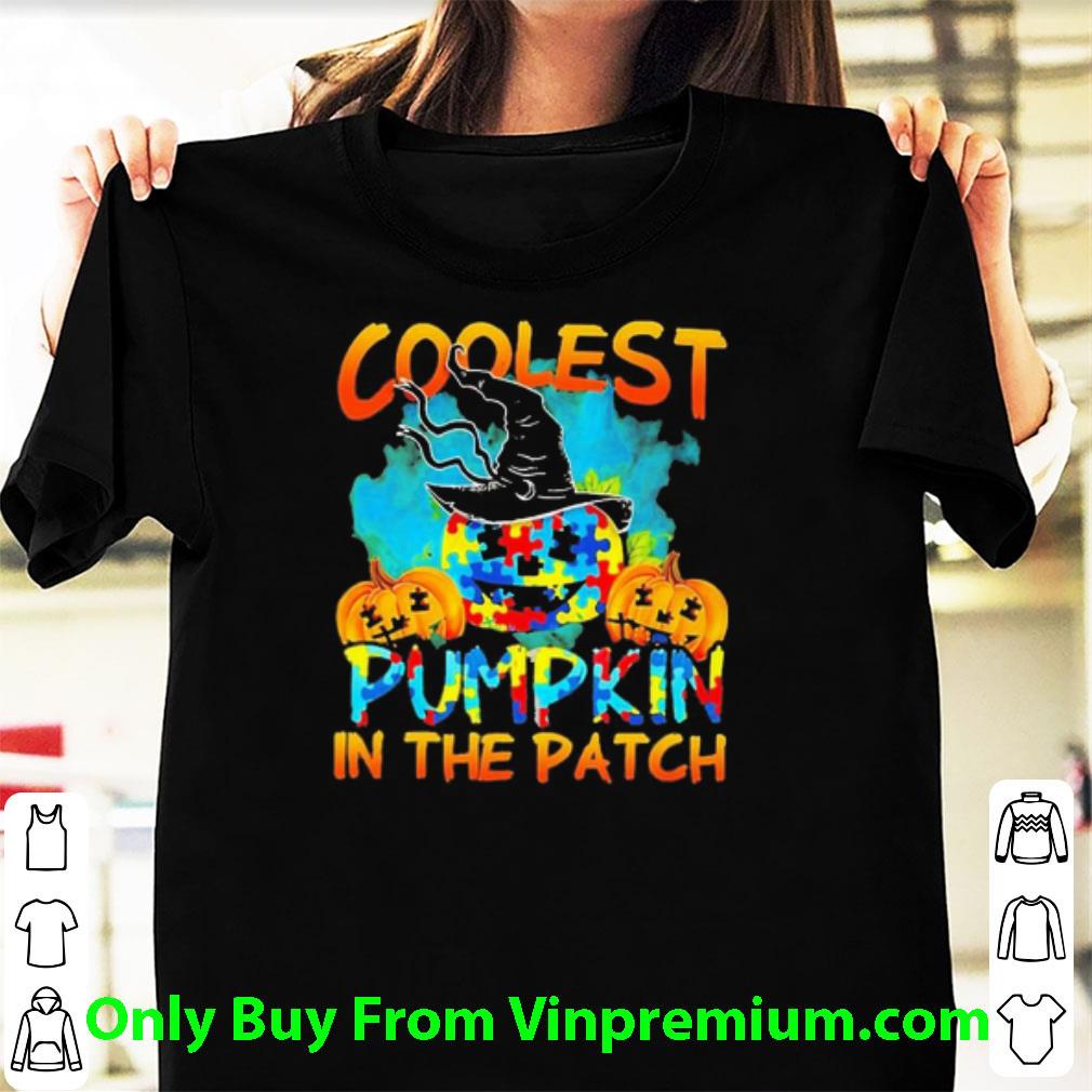Hot Pumpkin And Breast Cancer In October We Wear Blue And Yellow shirt