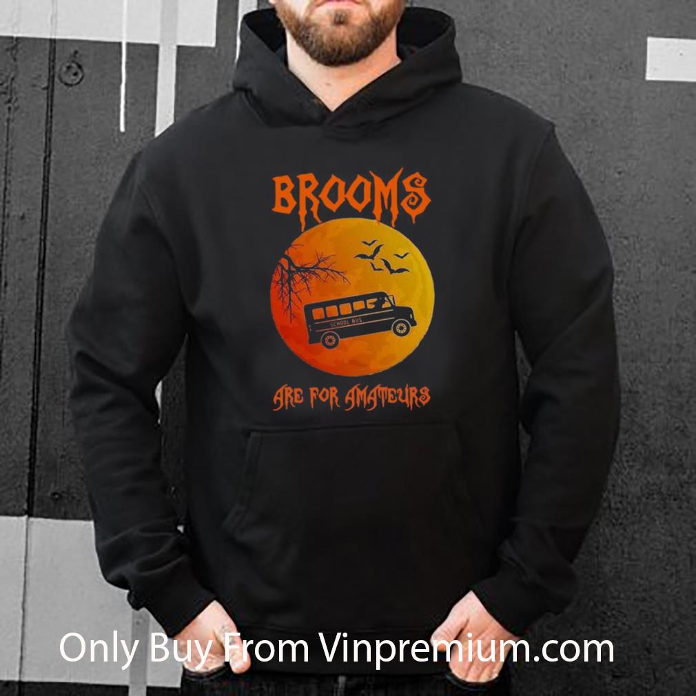 5bb20457 nice school bus brooms are for amateurs halloween shirt 4 - Nice School Bus Brooms Are For Amateurs Halloween shirt