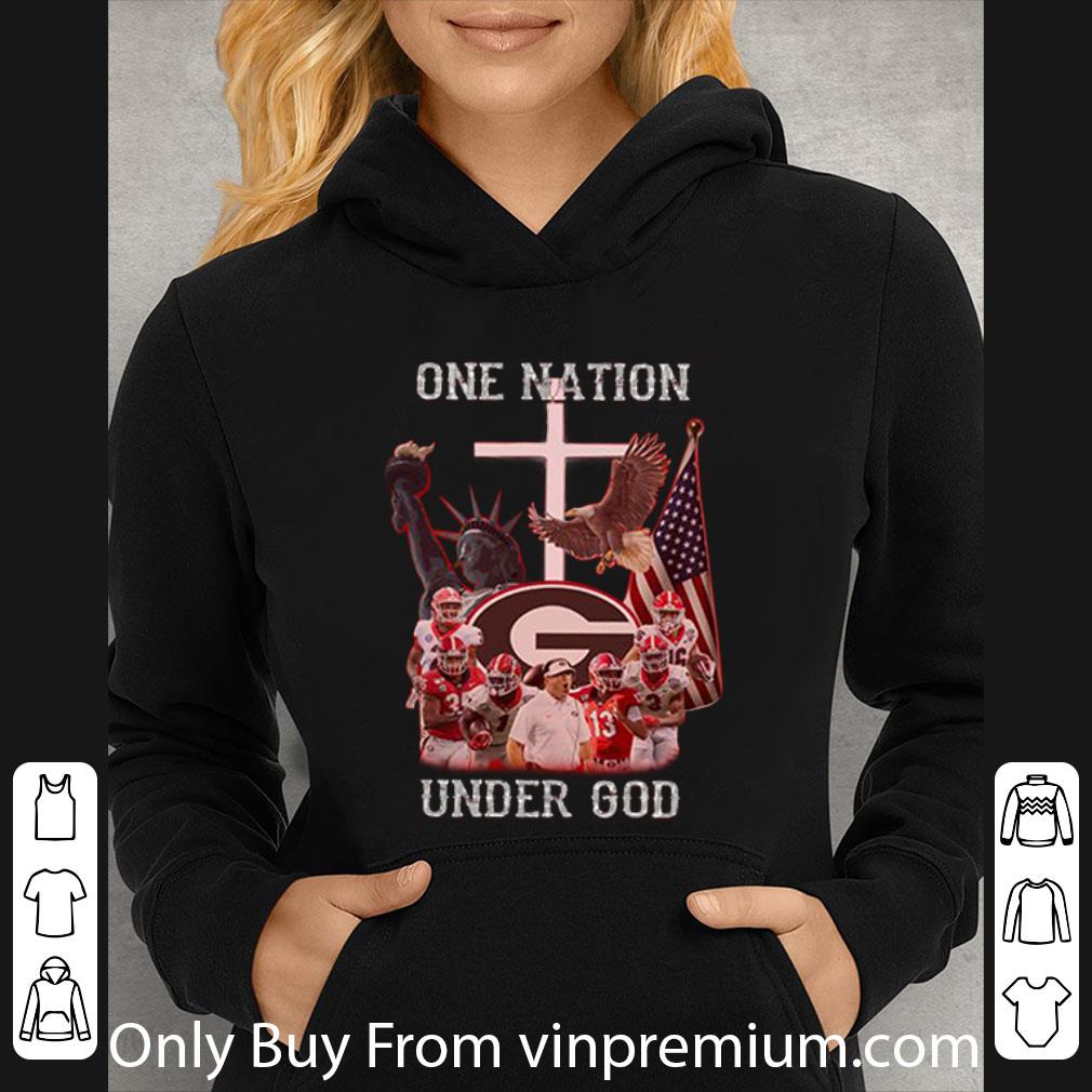 5df29f79 top statue of liberty american georgia bulldogs one nation under god shirt 4 - Top Statue Of Liberty American Georgia Bulldogs One Nation Under God shirt