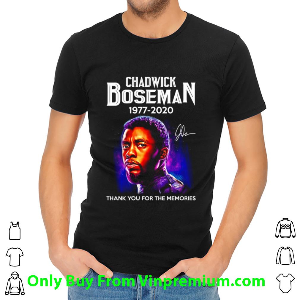 Hot Chadwick Boseman 1977 2020 Thank You For The Memories shirt