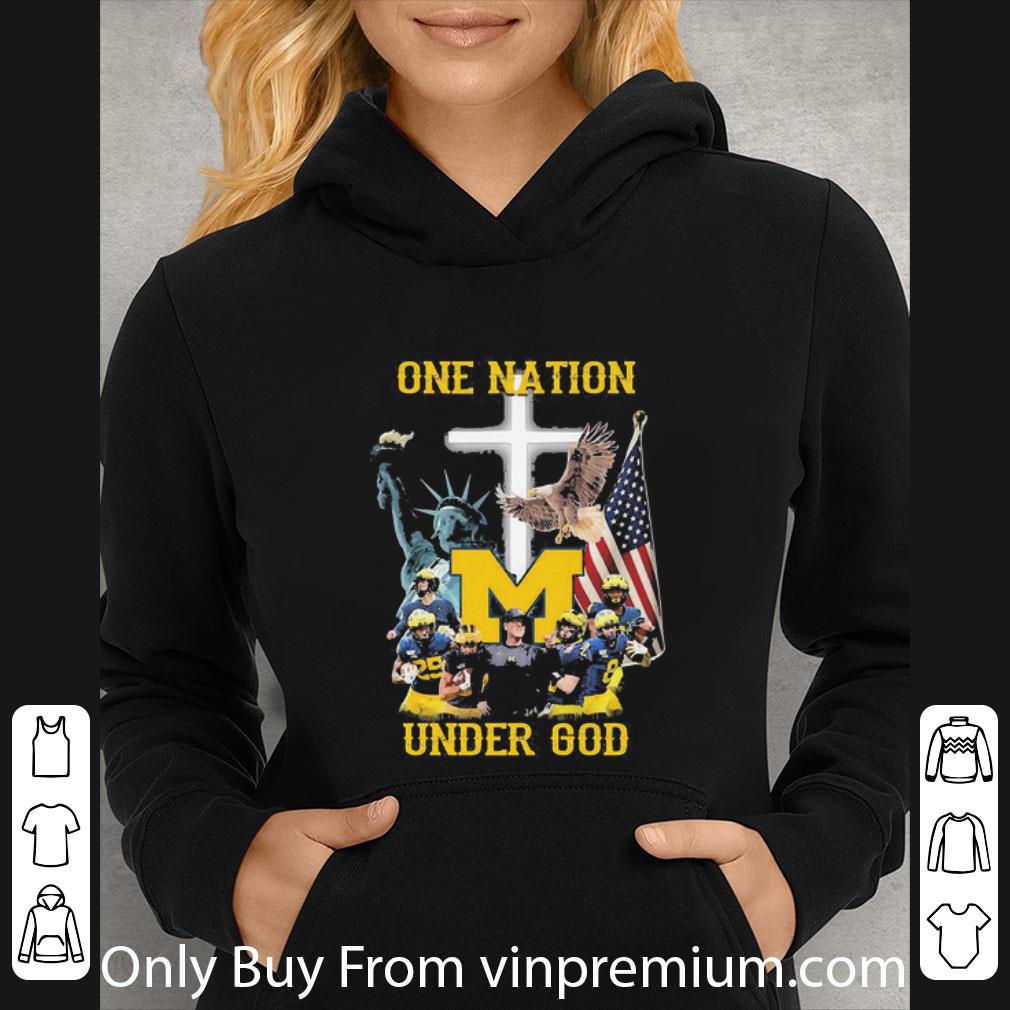 6bc74c2b top statue of liberty american michigan wolverines one nation under god shirt 4 - Top Statue Of Liberty American Michigan Wolverines One Nation Under God shirt