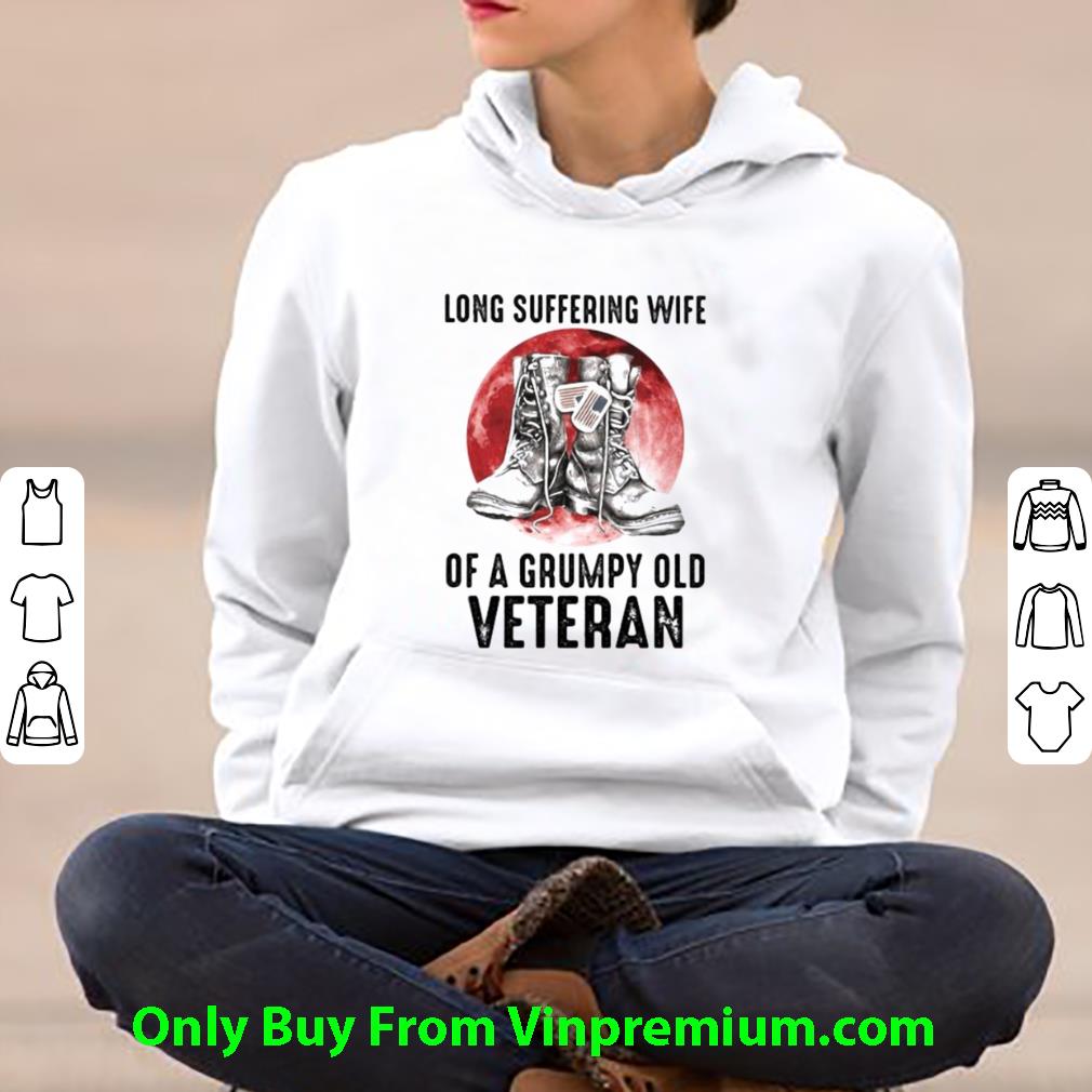 6f85d369 pretty long suffering wife of a grumpy old veteran boots blood moon shirt 4 - Pretty Long Suffering Wife Of A Grumpy Old Veteran Boots Blood Moon shirt