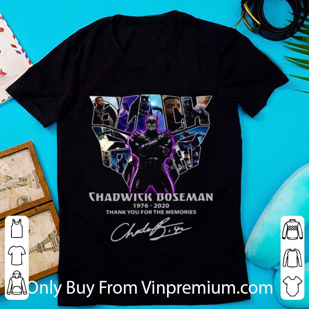 Original Black Chadwick Boseman 1976 2020 Thank You For The Memories shirt