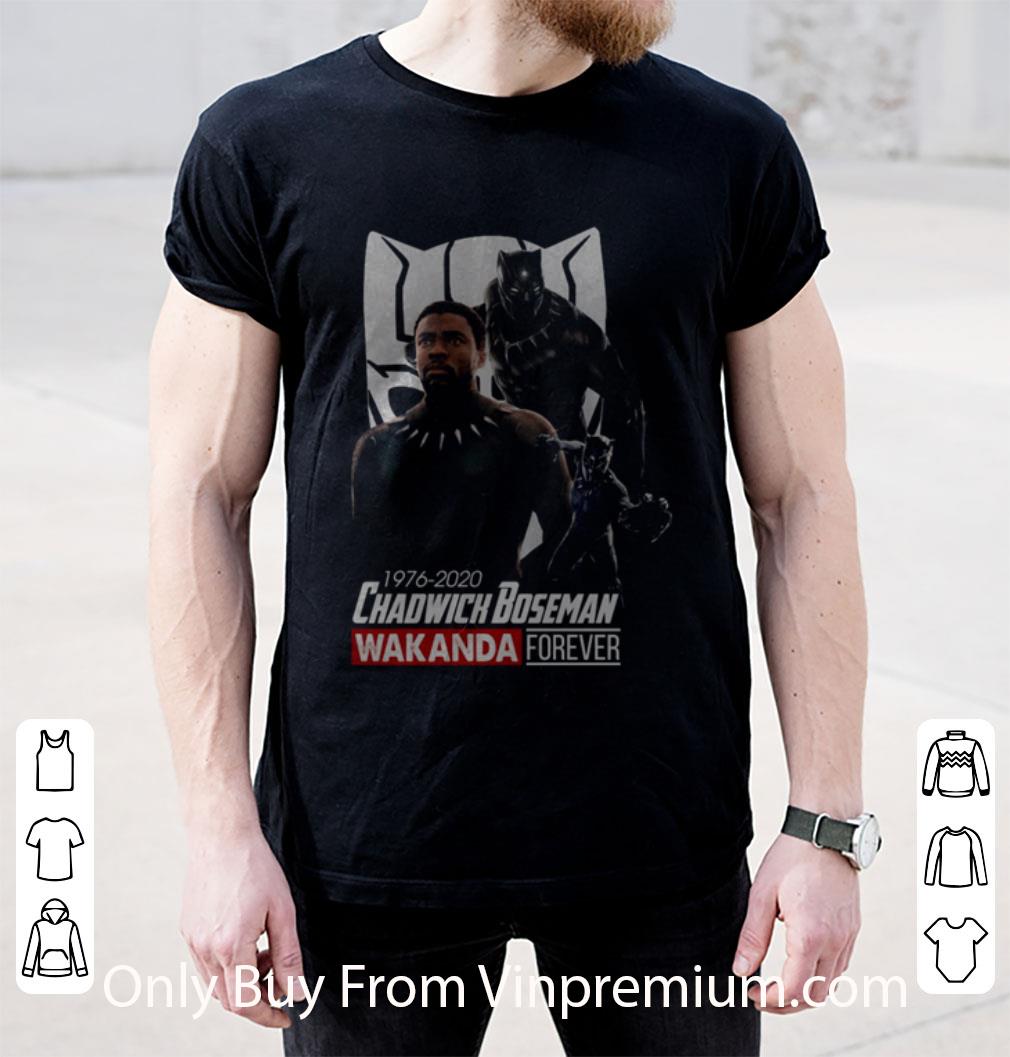 Nice Chadwick Boseman Wakanda Forever 1976-2020 shirt