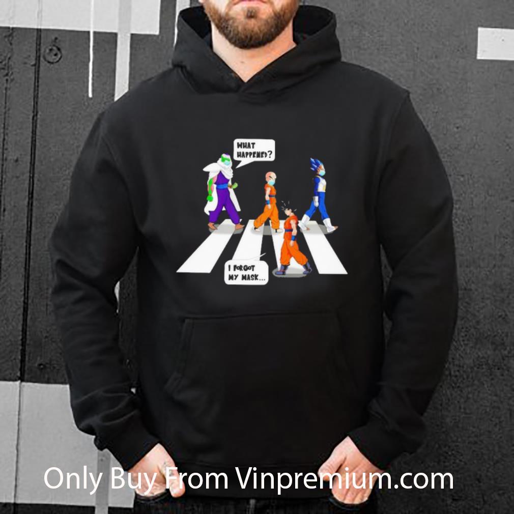 f6dcb6f8 premium son goku vegeta krillin piccolo i forgot my mask what happened road shirt 4 - Premium Son Goku Vegeta Krillin Piccolo I Forgot My Mask What Happened Road shirt