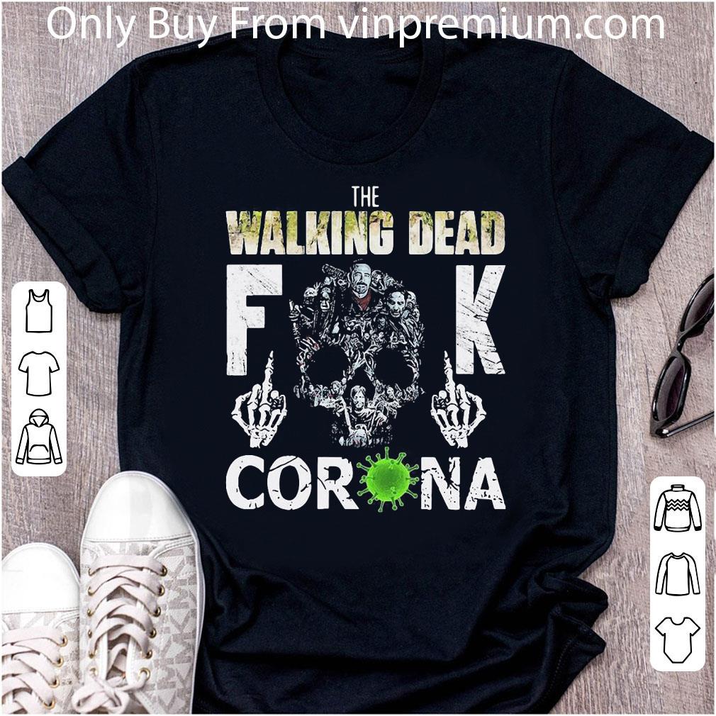 Hot Skull The Walking Dead Fuck Corona Virus shirt