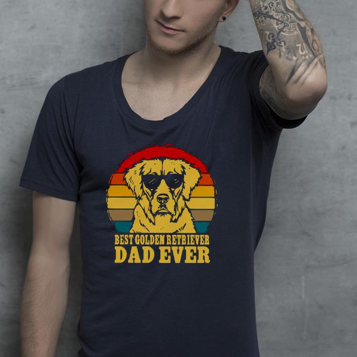 3479c4a6 nice best golden retriever dad ever vintage shirt 4 - Nice Best Golden Retriever Dad Ever Vintage Shirt