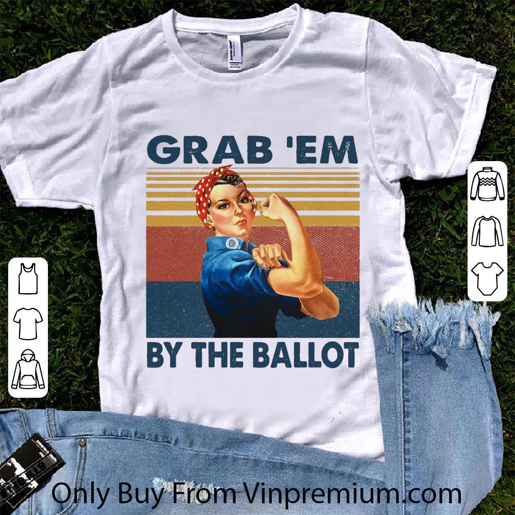 Great Vintage Wonder Woman Grab ‘em By The Ballot shirt
