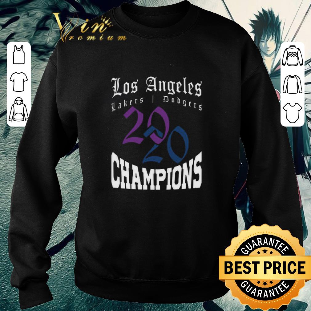 99d49e6d la dodgers lakers 2020 champions world series baseball finals basketball championship sweater shirt 4 - LA Dodgers & Lakers 2020 Champions World Series Baseball Finals Basketball Championship Sweater shirt