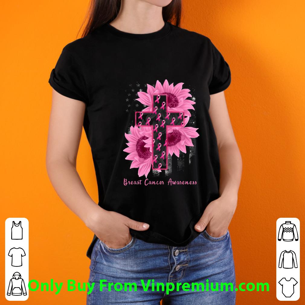 9e32b255 pretty sunflower american flag breast cancer awareness shirt 4 - Pretty Sunflower American Flag Breast Cancer Awareness shirt
