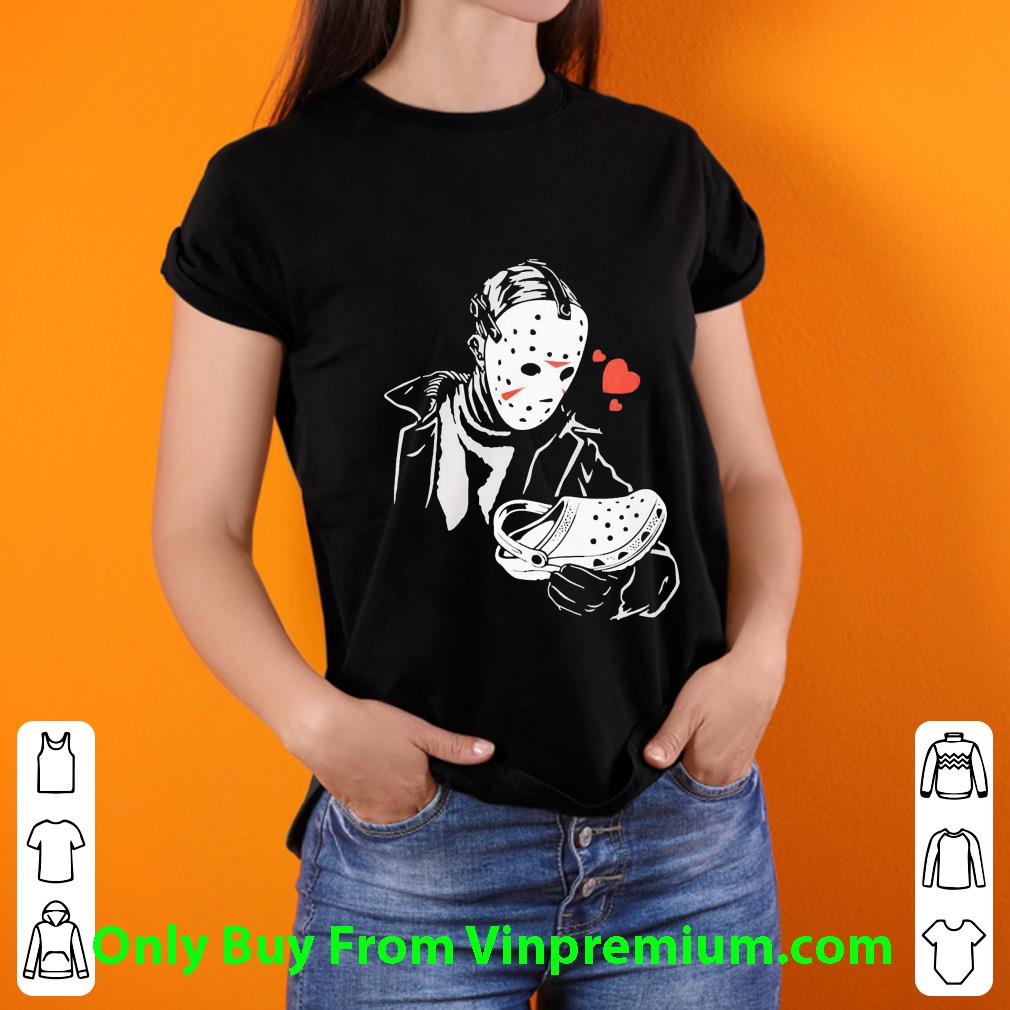 ae871a17 hot jason voorhees love crocs halloween shirt 4 - Hot Jason Voorhees Love Crocs Halloween shirt